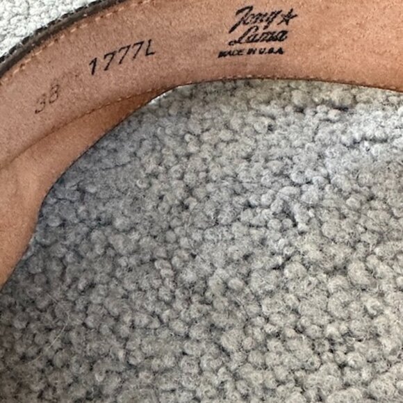 Tony Lama Vintage Belt Leather with Inlay Beaded Western Design - Size 38 - VGUC - Picture 3 of 10